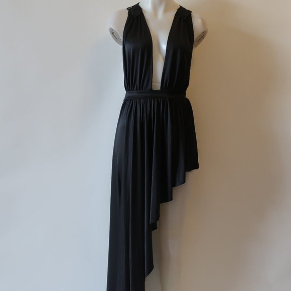 GOODTIME USA LACE RACERBACK ASYMMETRIC DRESS M * - Picture 2 of 15